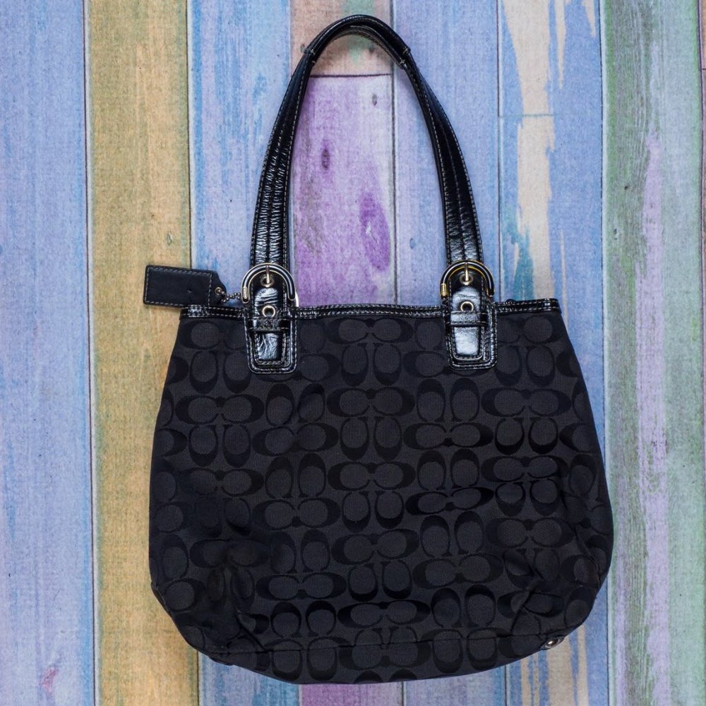Genuine Coach Signature Soho Tote Bag